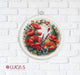 Cross Stitch Kit with Hoop Included Luca-S - Composition With Poppies, BC209 Cross Stitch Kits - HobbyJobby