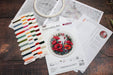 Cross Stitch Kit with Hoop Included Luca-S - Composition With Poppies, BC209 Cross Stitch Kits - HobbyJobby