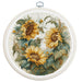 Cross Stitch Kit with Hoop Included Luca-S - Sunflower, BC202 Cross Stitch Kits - HobbyJobby