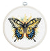 Cross Stitch Kit with Hoop Included Luca-S - Swallowtail Butterfly, BC101 Cross Stitch Kits - HobbyJobby