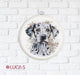 Cross Stitch Kit with Hoop Included Luca-S - The Dalmatian, BC208 Cross Stitch Kits - HobbyJobby