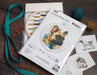 Cross Stitch Kit with Hoop Included Luca-S - The French Bulldog, BC207 Cross Stitch Kits - HobbyJobby