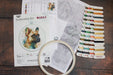 Cross Stitch Kit with Hoop Included Luca-S - The French Bulldog, BC207 Cross Stitch Kits - HobbyJobby