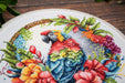 Cross Stitch Kit with Hoop Included Luca-S - The Tropical Parrot, BC201 Cross Stitch Kits - HobbyJobby