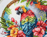 Cross Stitch Kit with Hoop Included Luca-S - The Tropical Parrot, BC201 Cross Stitch Kits - HobbyJobby