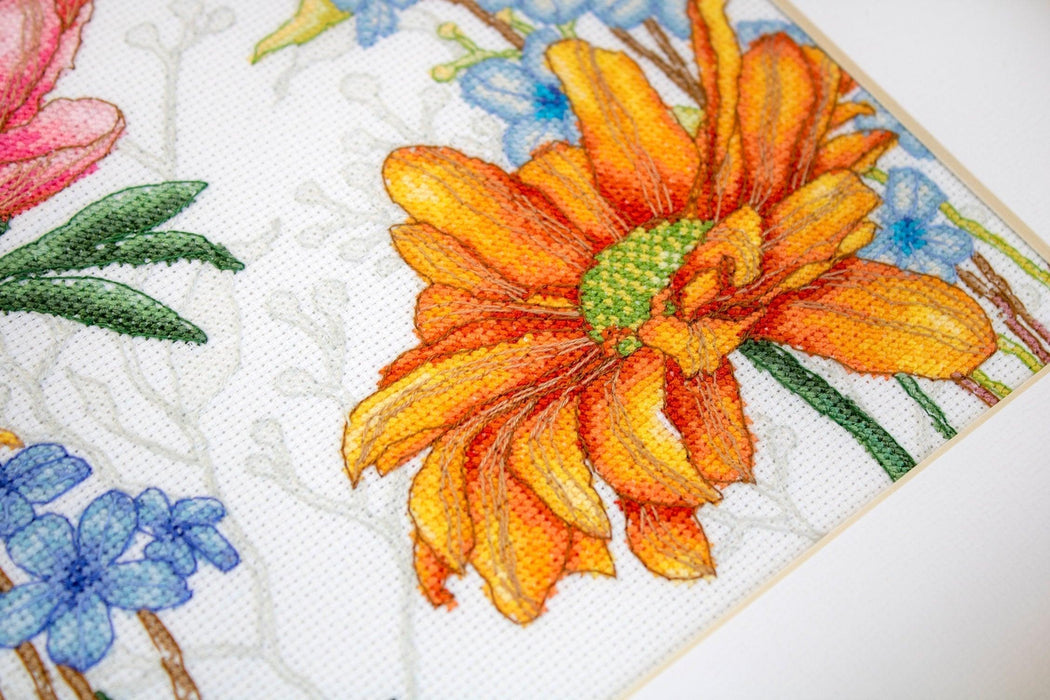 Cross Stitch Pattern Luca-S - Flowers and Butterflies, P4019 - HobbyJobby