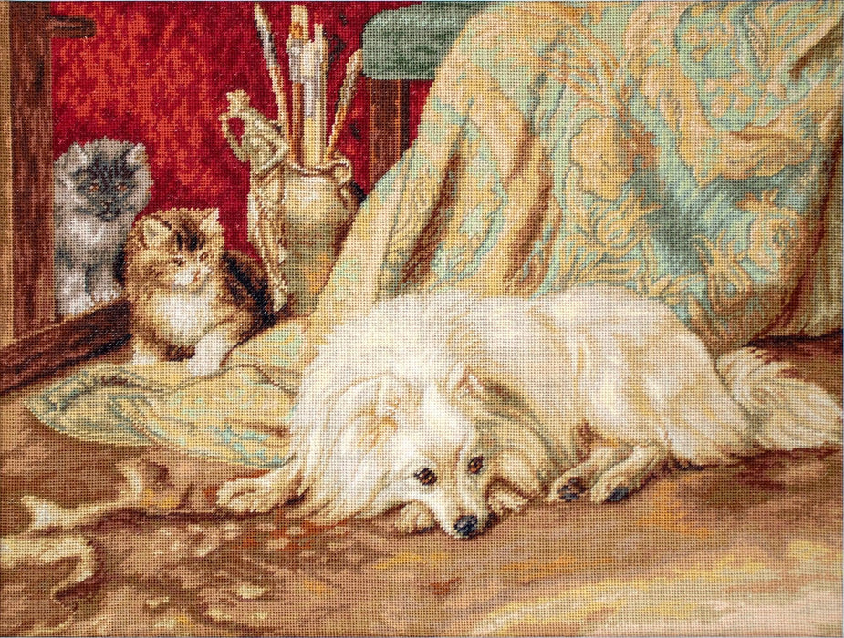 Cross Stitch Pattern Luca-S - The Dog and the Cats, P582 - Luca-S