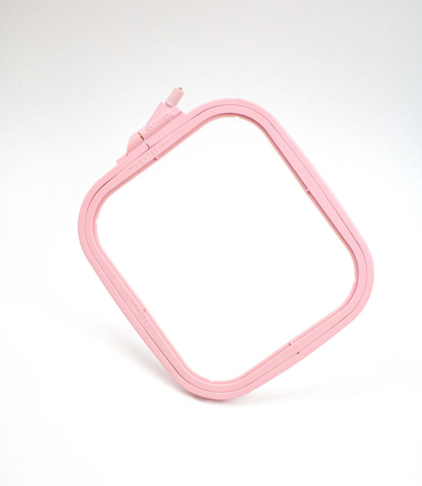 Cross Stitch Square Hoop, Pink - Nurge Embroidery Hoop Hoops - HobbyJobby