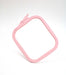 Cross Stitch Square Hoop, Pink - Nurge Embroidery Hoop Hoops - HobbyJobby