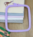 Cross Stitch Square Hoop, Purple - Nurge Embroidery Hoop Hoops - HobbyJobby