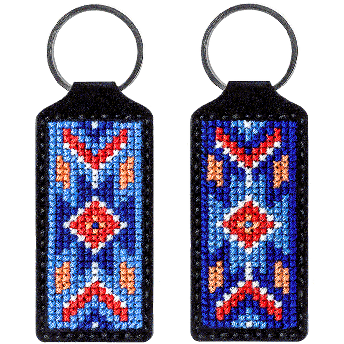 Key Chain Needlecraft Kit - Cross Stitch Kits on Leather Wonderland Crafts Key-Chain Kit - HobbyJobby