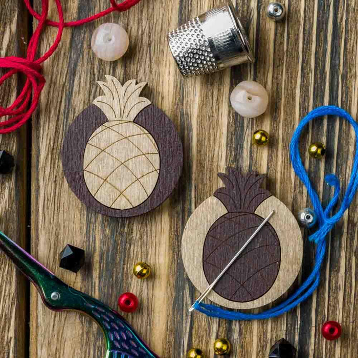 Magnetic Needle Holder - Wooden Needle Minder Wonderland Crafts Needle Minders - HobbyJobby