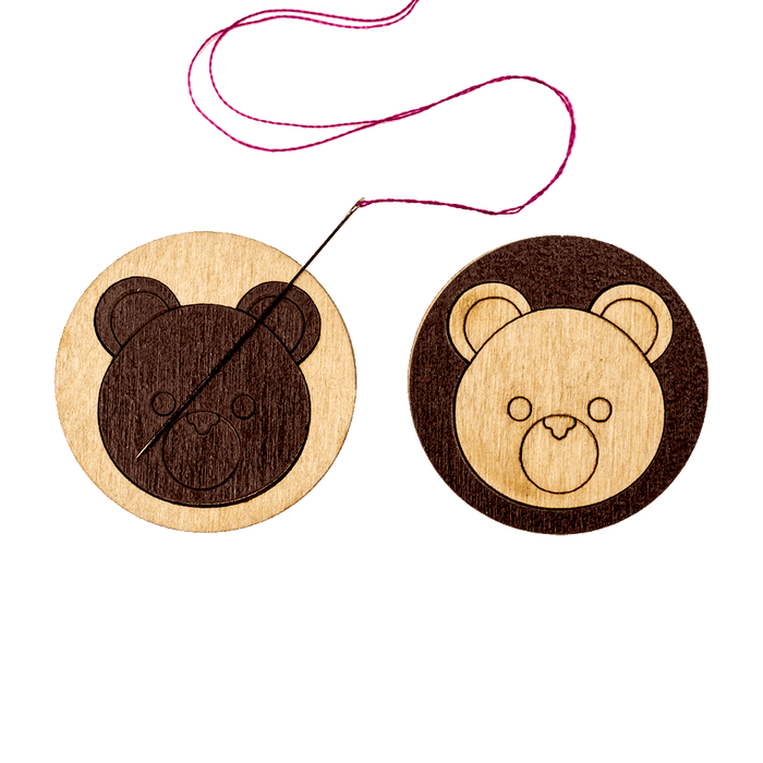 Magnetic Needle Holder - Wooden Needle Minder Wonderland Crafts Needle Minders - HobbyJobby