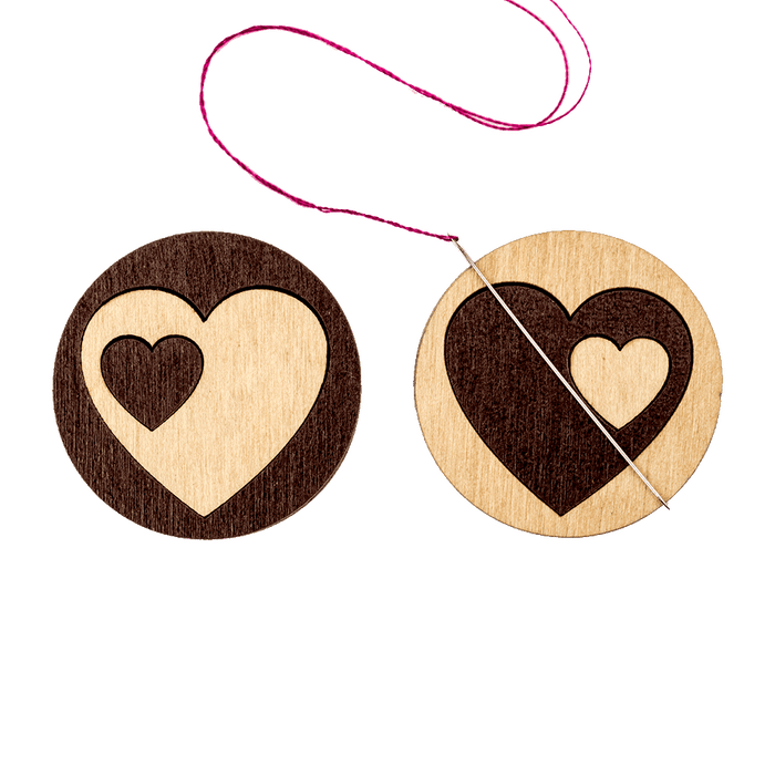 Magnetic Needle Holder - Wooden Needle Minder Wonderland Crafts Needle Minders - HobbyJobby