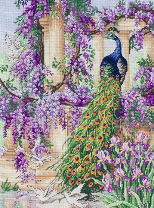 Maia Cross Stitch Kit - The Peacock - HobbyJobby