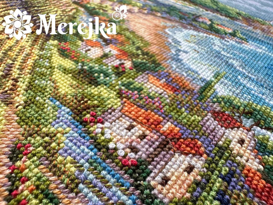 Merejka Cross Stitch Kit - Coastline View, K-226 Cross Stitch Kits - HobbyJobby