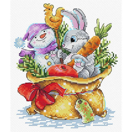 MP Studia Cross Stitch Kit - "Bag With Gifts" MP Studia Cross Stitch Kits - HobbyJobby