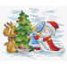 MP Studia Cross Stitch Kit - Festive Tree MP Studia Cross Stitch Kits - HobbyJobby