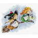 MP Studia Cross Stitch Kit - "Flying On A Broom" MP Studia Cross Stitch Kits - HobbyJobby