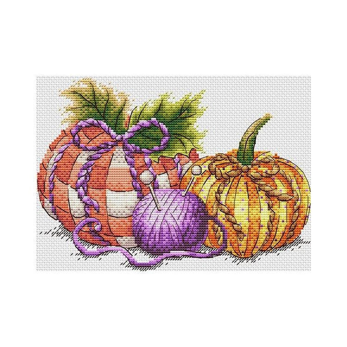 MP Studia Cross Stitch Kit - Handcrafted Pumpkins MP Studia Cross Stitch Kits - HobbyJobby