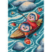 MP Studia Cross Stitch Kit - On A Fishing Trip MP Studia Cross Stitch Kits - HobbyJobby