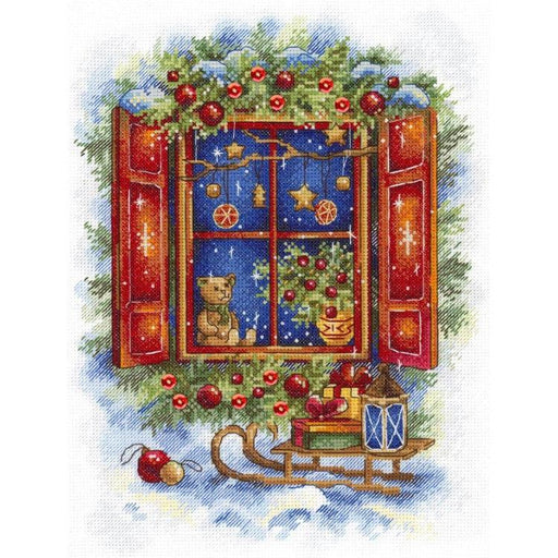 MP Studia Cross Stitch Kit - Waiting For The Holiday MP Studia Cross Stitch Kits - HobbyJobby