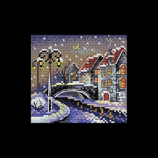 MP Studia Cross Stitch Kit - "Winter City" MP Studia Cross Stitch Kits - HobbyJobby