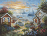 Needlepoint Kit Luca-S, Gold Collection - G619, Tranquil Seafront Needlecraft Kits - HobbyJobby