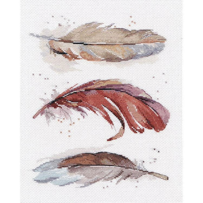 Oven Cross Stitch Kit "Feathers" O1576 Oven Cross Stitch Kits - HobbyJobby