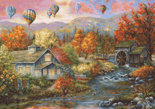 Petit Point Kit Gold Luca-S - Autumn Creek Mill, G616 Petit Point Kits - HobbyJobby