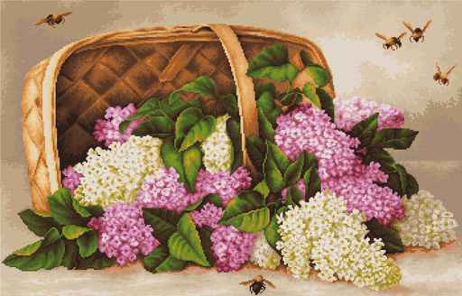 Petit Point Kit Luca-S - Lilac Basket, G501 - Luca-S