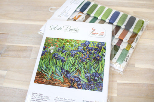 Petit Point Kit Luca-S - Lilies, Van Gogh's Reproduction Petit Point Kits - HobbyJobby