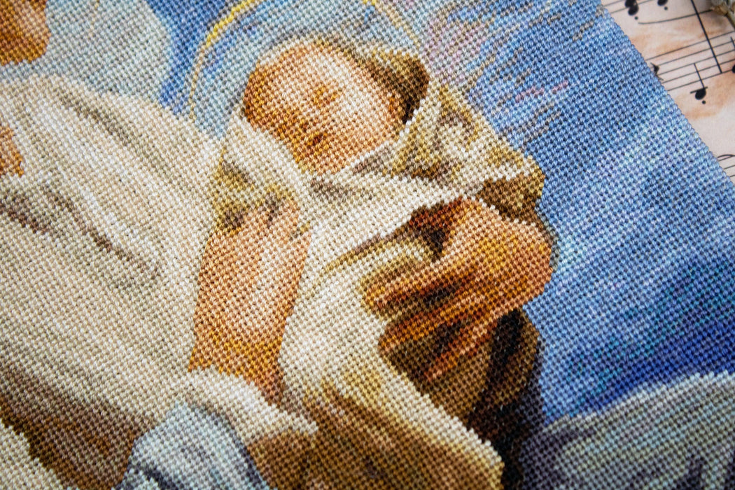 Petit Point Kit Luca-S - Saint Mary and The Child, GOLD Collection, G617 Petit Point Kits - HobbyJobby