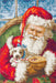 Petit Point Kit Luca-S - Santa Claus with a puppy, G561 - Luca-S