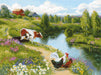 Riolis Cross Stitch Kit - By the River Cross Stitch Kits - HobbyJobby