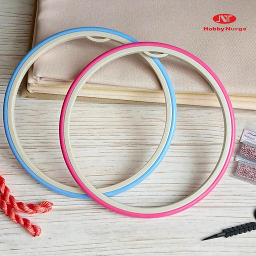 Round Embroidery Hoop - Nurge Hoop Hoops - HobbyJobby