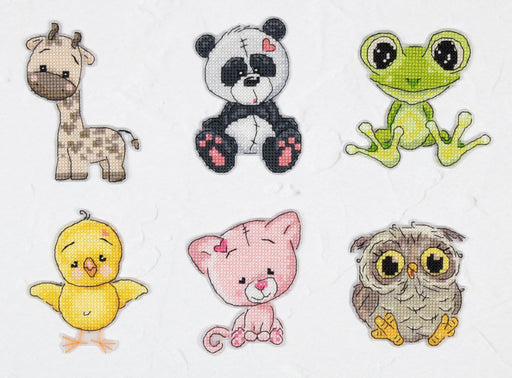 Toys Cross Stitch Kits - JK040 Friends 3 Cross Stitch Toys - HobbyJobby