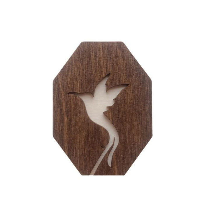 Wooden Needle Case. Hummingbir. Needle Cases - HobbyJobby